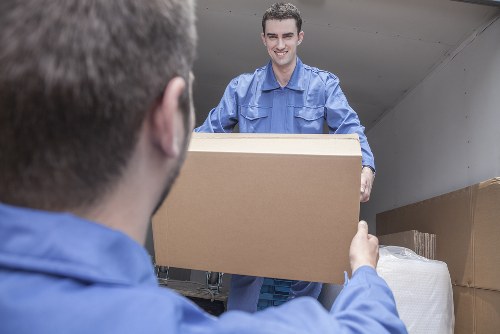 Local man with van team supporting a move in Tottenham