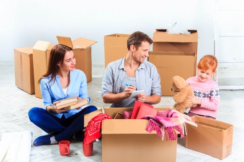 Secure transport of household items in a van