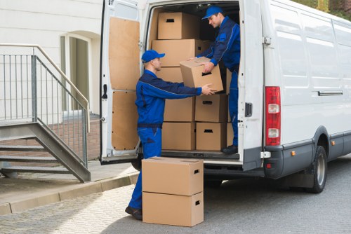 Local removals van ready for a Tottenham relocation job