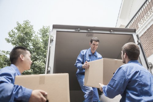 Local removal van helping with a move in Tottenham