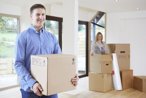 Van-based removals service supporting a Tottenham business move