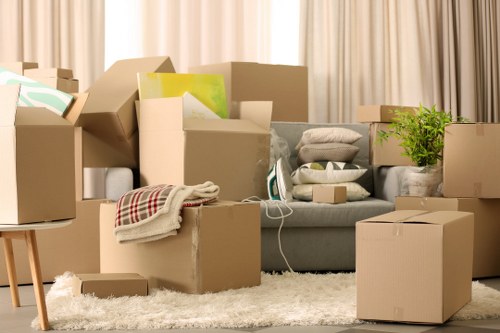 Man and van service handling boxes and furniture in Tottenham