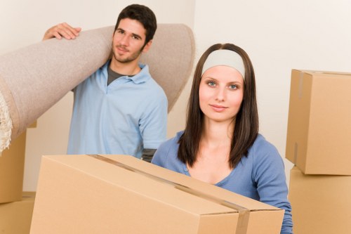 Professional Tottenham office removals team handling workplace furniture