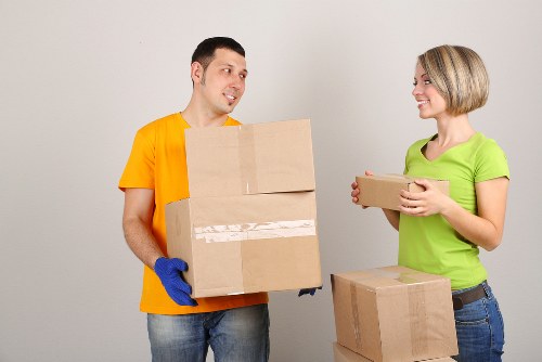 Furniture being carried safely during a house move in Tottenham