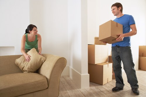 Moving checklist and boxes for a Tottenham home relocation